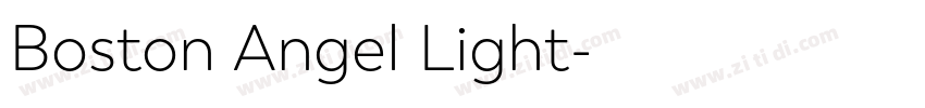 Boston Angel Light字体转换